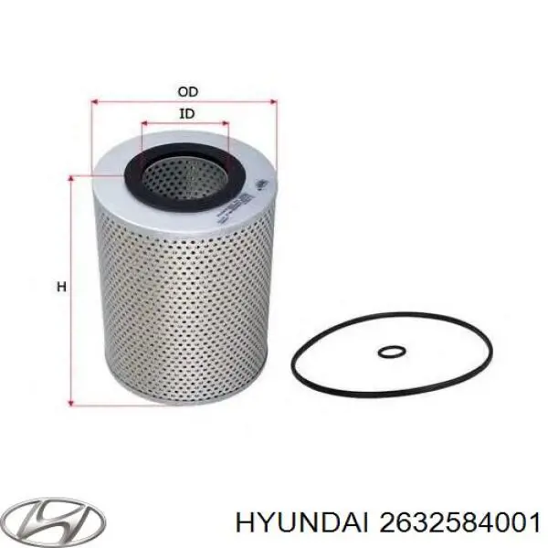 YOHY014 Yuil Filter масляный фильтр
