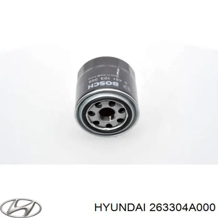 263304A000 HYUNDAI Filtro de aceite original y equivalente