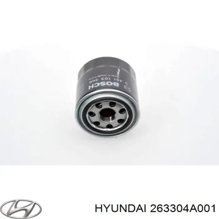 Масляный фильтр 263304A001 Hyundai/Kia