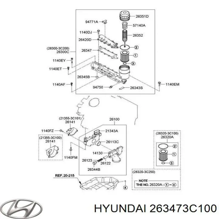  263473C100 Hyundai/Kia