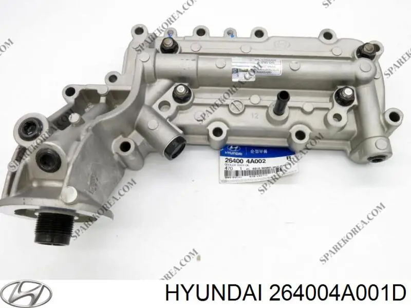 264004A000 Hyundai/Kia radiador de óleo (frigorífico, debaixo de filtro)