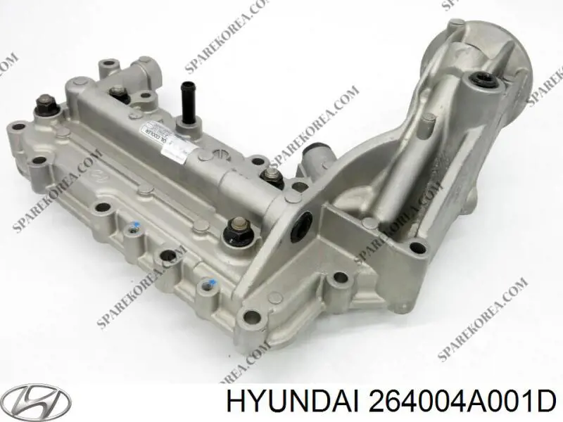 Купить 264004A000 Hyundai/Kia Радиатор масляный (холодильник), под фильтром