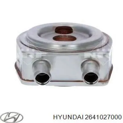 Купить 2641027000 Hyundai/Kia Радиатор масляный (холодильник), под фильтром