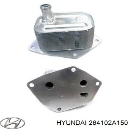 Купить 264102A150 Hyundai/Kia Масляный радиатор охлаждения АКПП