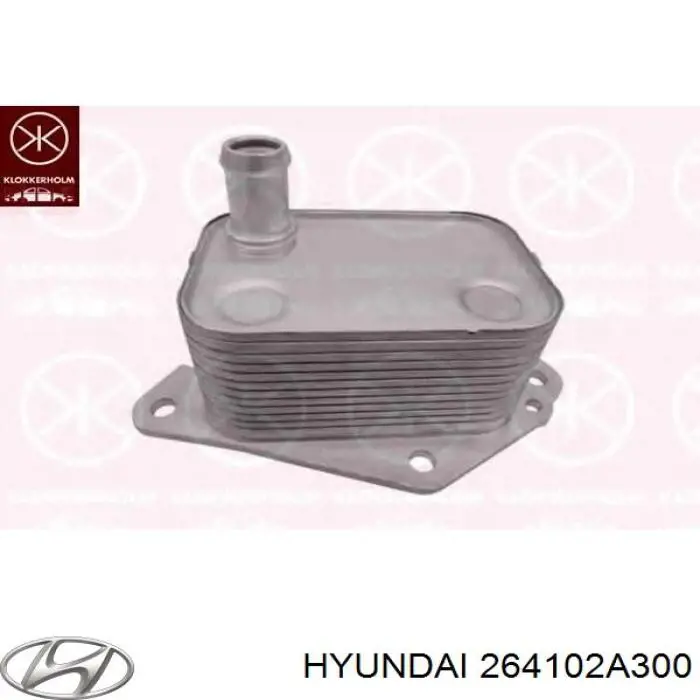 264102A300 Hyundai/Kia Радиатор масляный (холодильник) под фильтром