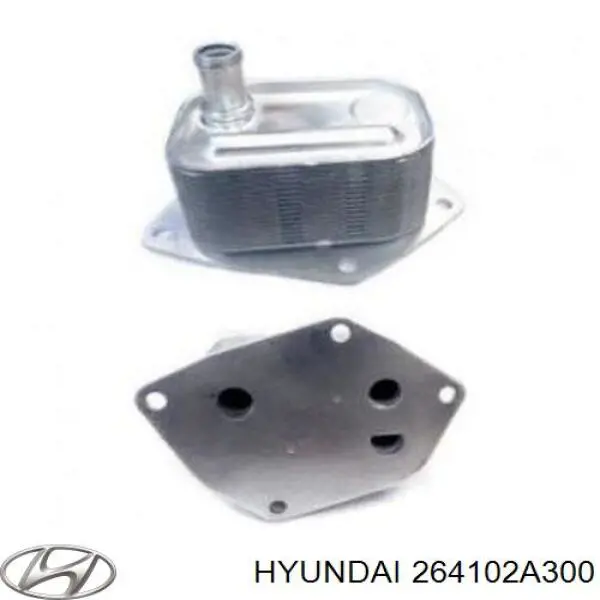 Радиатор масляный (холодильник), под фильтром Hyundai/Kia 264102A300 цена, от 6.38 USD
