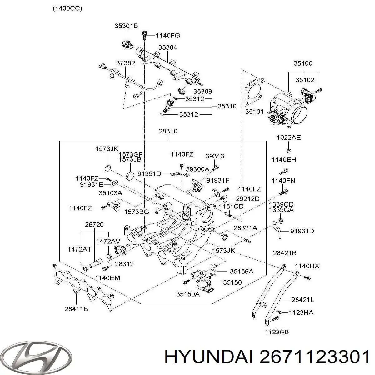  Hyundai/Kia 2671123301