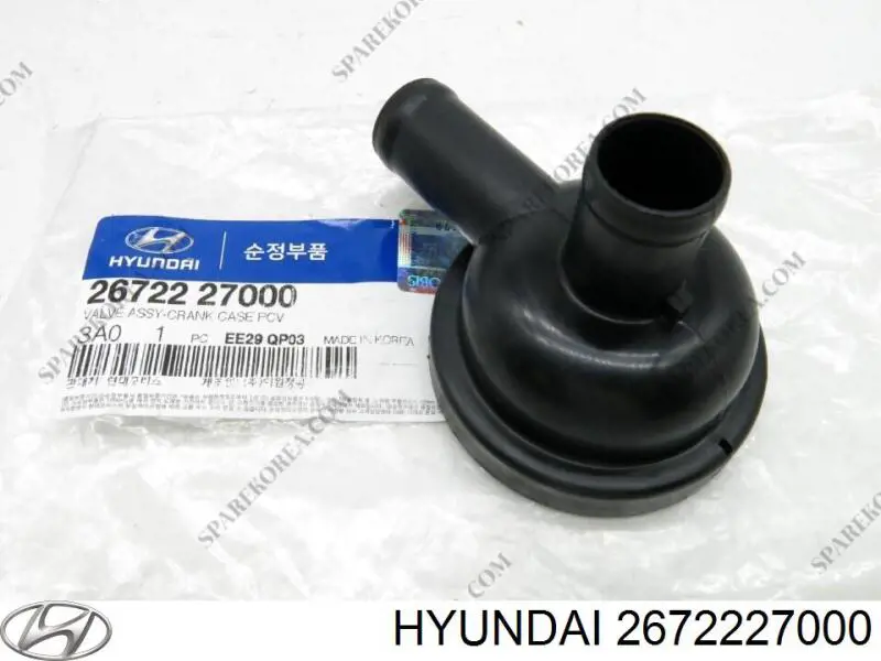 Válvula PCV de ventilação dos gases de cárter para Hyundai Getz 