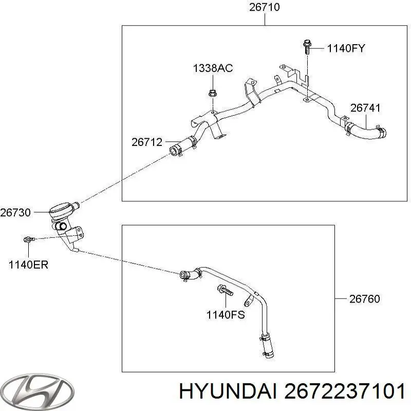  Hyundai/Kia 2672237101 цена, от  USD