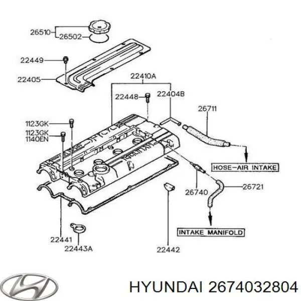 Датчик газов картера Hyundai/Kia 2674032804 цена, от 10.38 USD