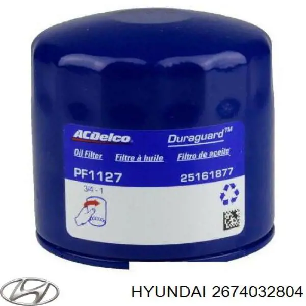 Клапан вентиляции картерных газов 2674032804 Hyundai/Kia