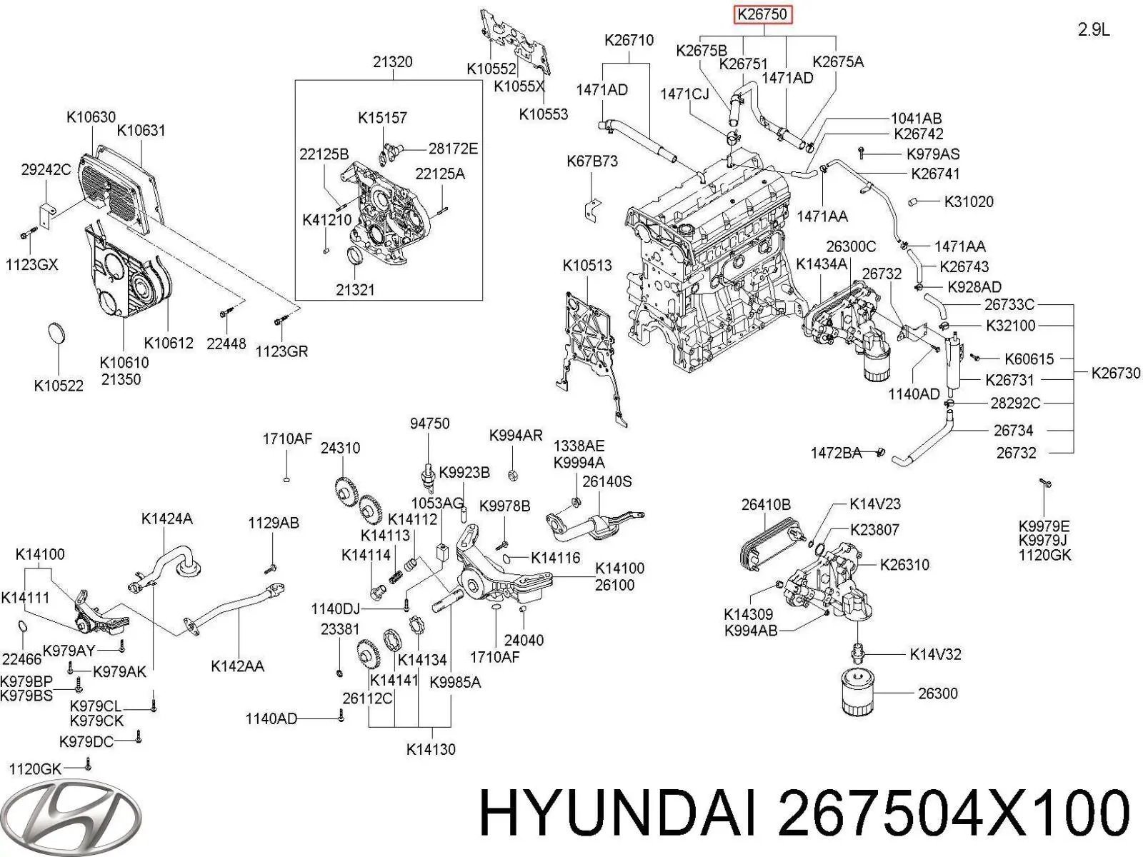  267504X100 Hyundai/Kia