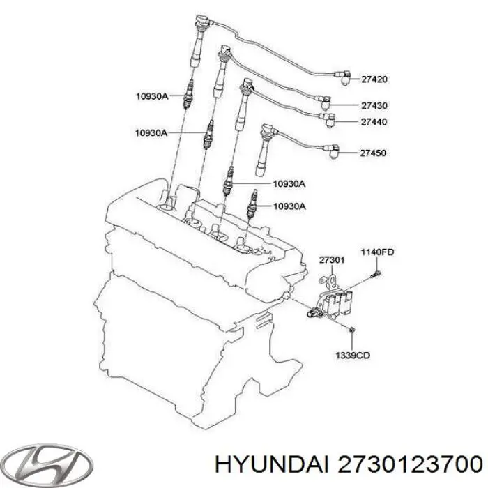 Катушка Hyundai/Kia 2730123700