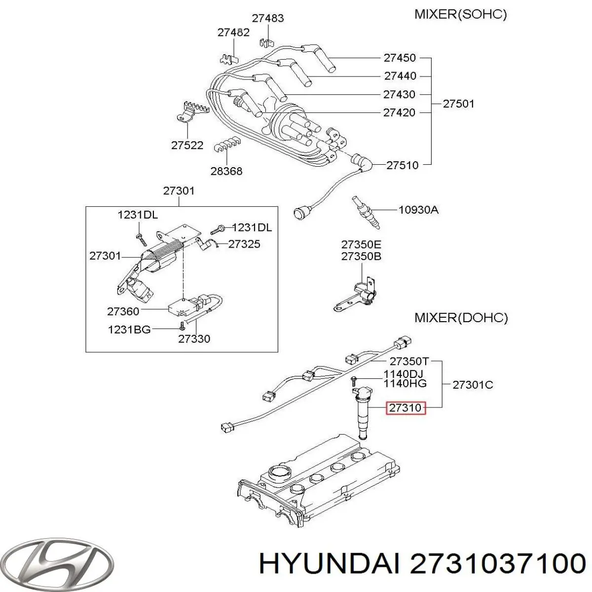 Катушка зажигания CUF358 WAI