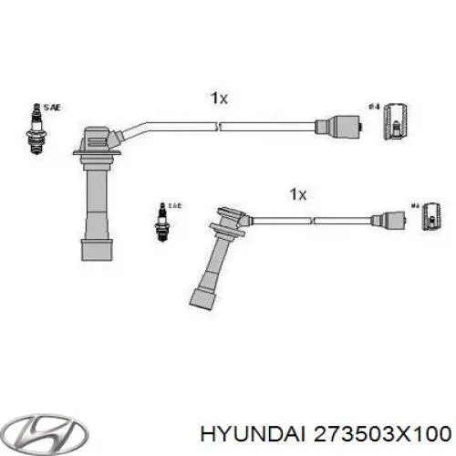 Высоковольтные провода 0K01318160A Hyundai/Kia