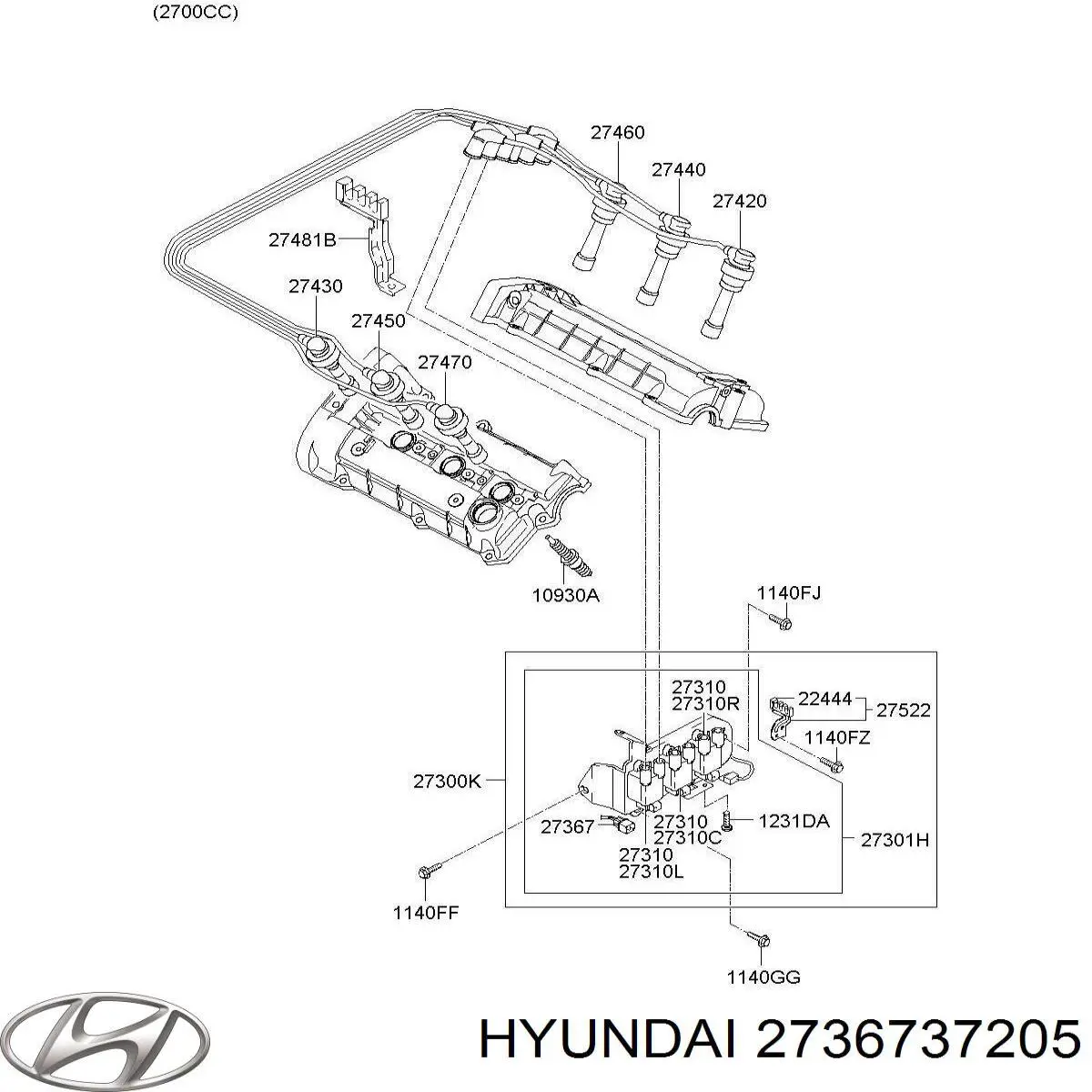  Hyundai/Kia 2736737200 цена, от  USD
