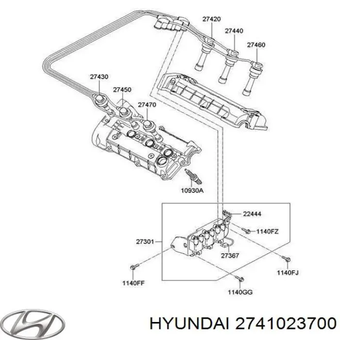 Свеча зажигания Hyundai/Kia 2741023700 цена, от 9.63 USD