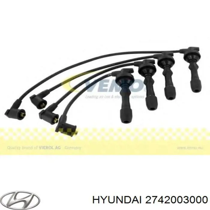 2742003000 Hyundai/Kia fio de alta voltagem, cilindro no. 1, 4