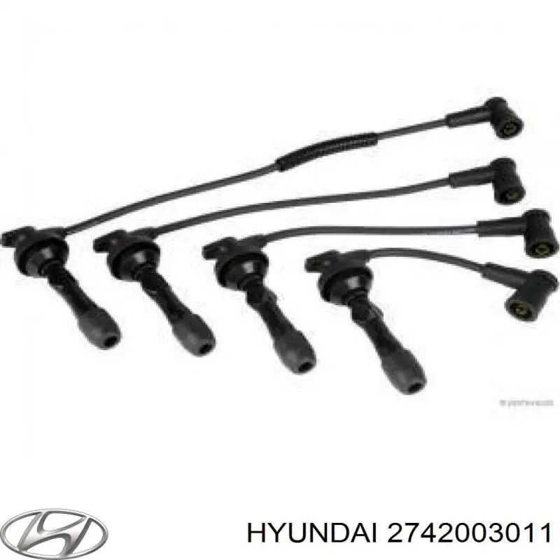 2742003011 Hyundai/Kia fio de alta voltagem, cilindro no. 1, 4