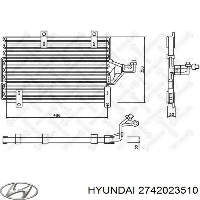 Купить 2742023510 Hyundai/Kia Провода высокого напряжения