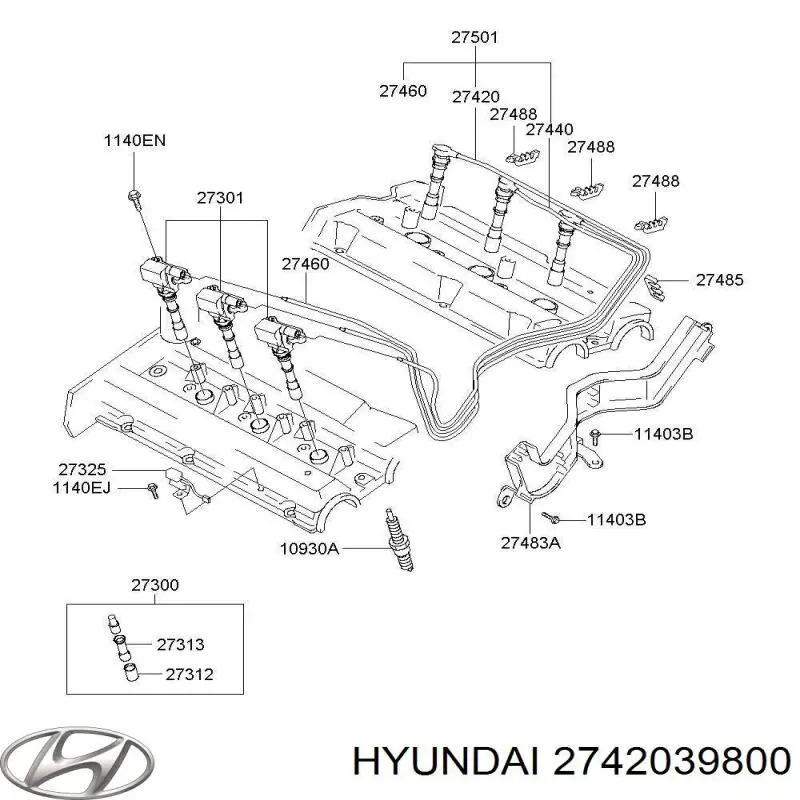 Высоковольтные провода 2742039800 Hyundai/Kia