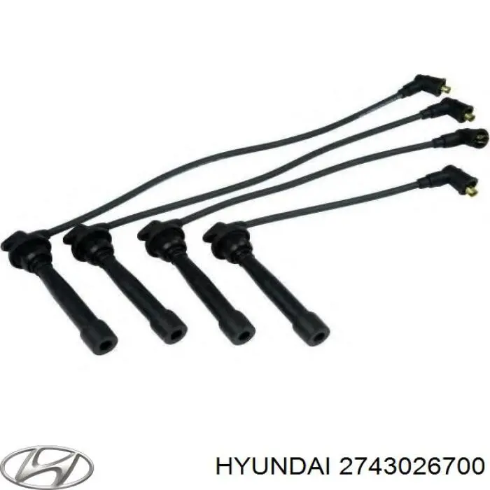 2743026700 Hyundai/Kia fio de alta voltagem, cilindro no. 2