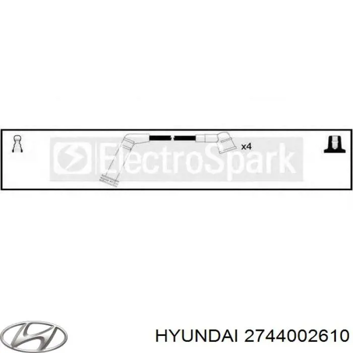 Провода зажигания Hyundai/Kia 2744002610 цена, от 3.56 USD