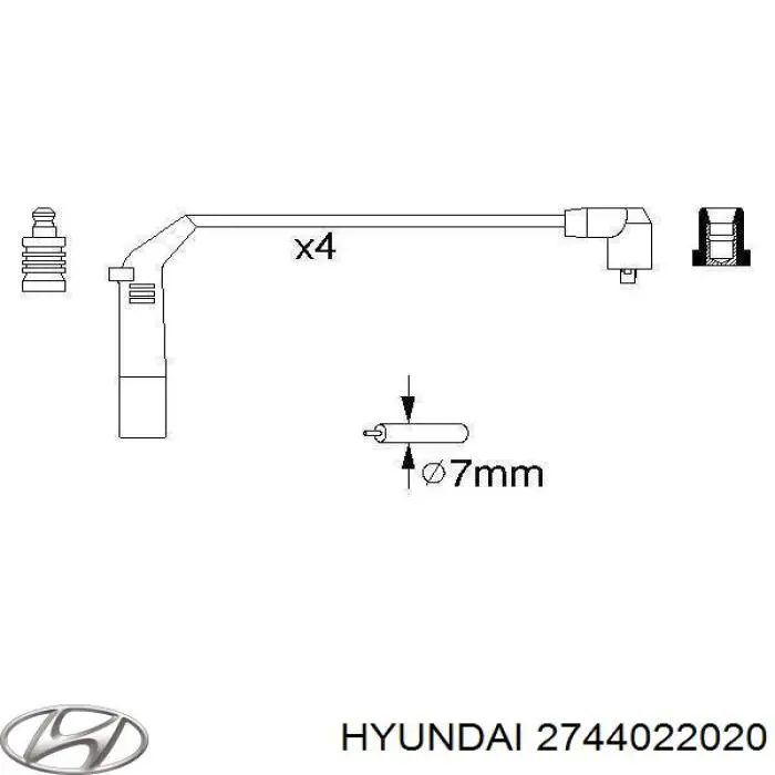 Высоковольтные провода 2744022020 Hyundai/Kia