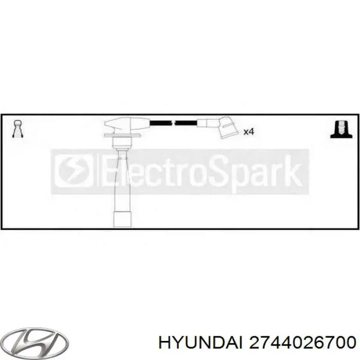 Провода зажигания Hyundai/Kia 2744026700 цена, от 7.60 USD