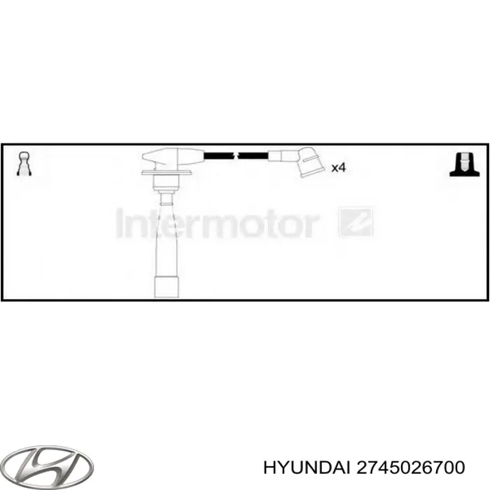 Купить 2745026700 Hyundai/Kia Провода высокого напряжения