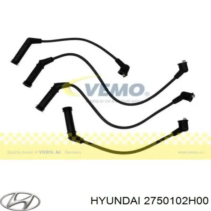 2750102H00 Hyundai/Kia Fios de alta voltagem, kit