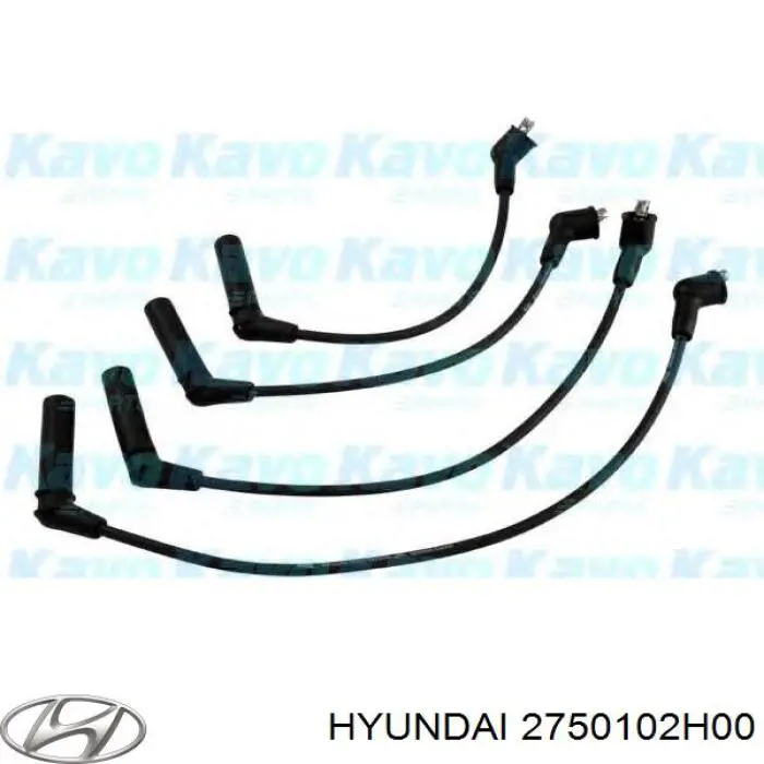 Fios de alta voltagem, kit 2750102H00 Hyundai/Kia