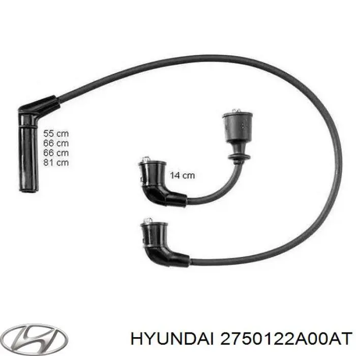 Высоковольтные провода 2750122A00AT Hyundai/Kia