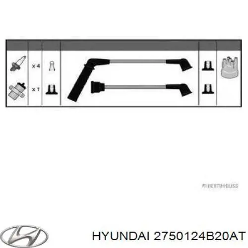 Высоковольтные провода 2750124B20AT Hyundai/Kia