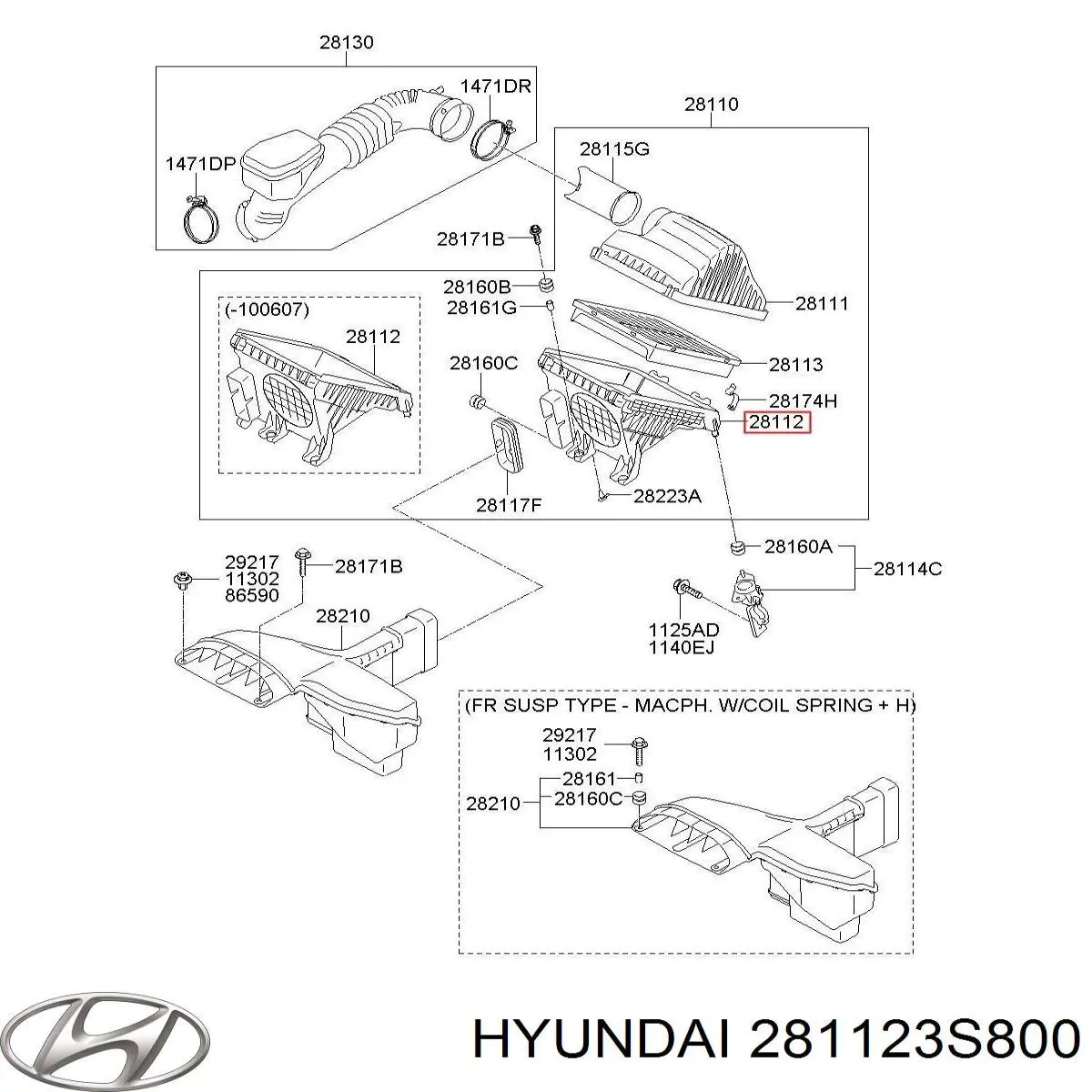  281123S800 Hyundai/Kia