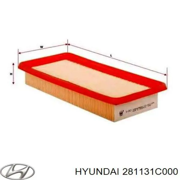 Элемент воздушного фильтра Hyundai/Kia 281131C000 цена, от 6.78 USD