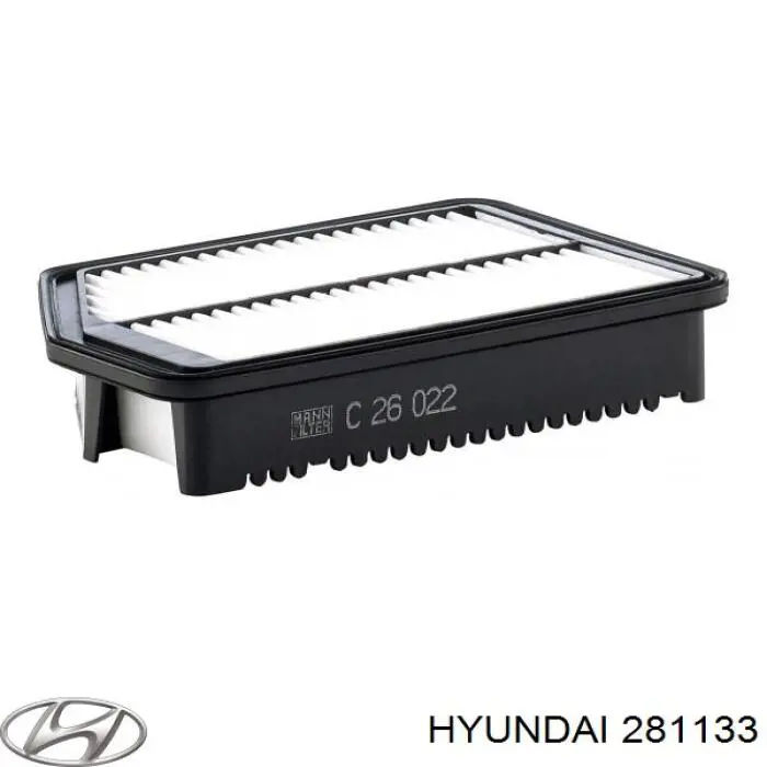 Воздушный фильтр 281133 Hyundai/Kia