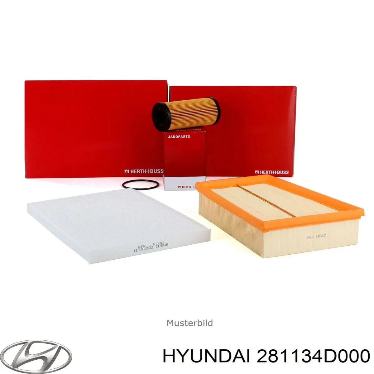 Купить 281134D000 Hyundai/Kia Автомобильный фильтр воздуха
