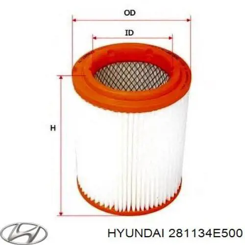 Воздушный фильтр 281134E500 Hyundai/Kia