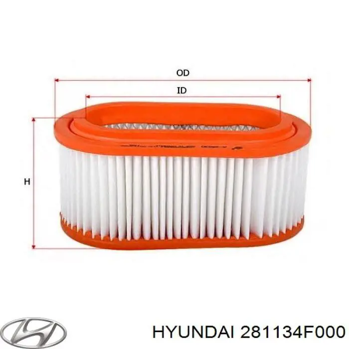 281134F000 Hyundai/Kia воздушный фильтр