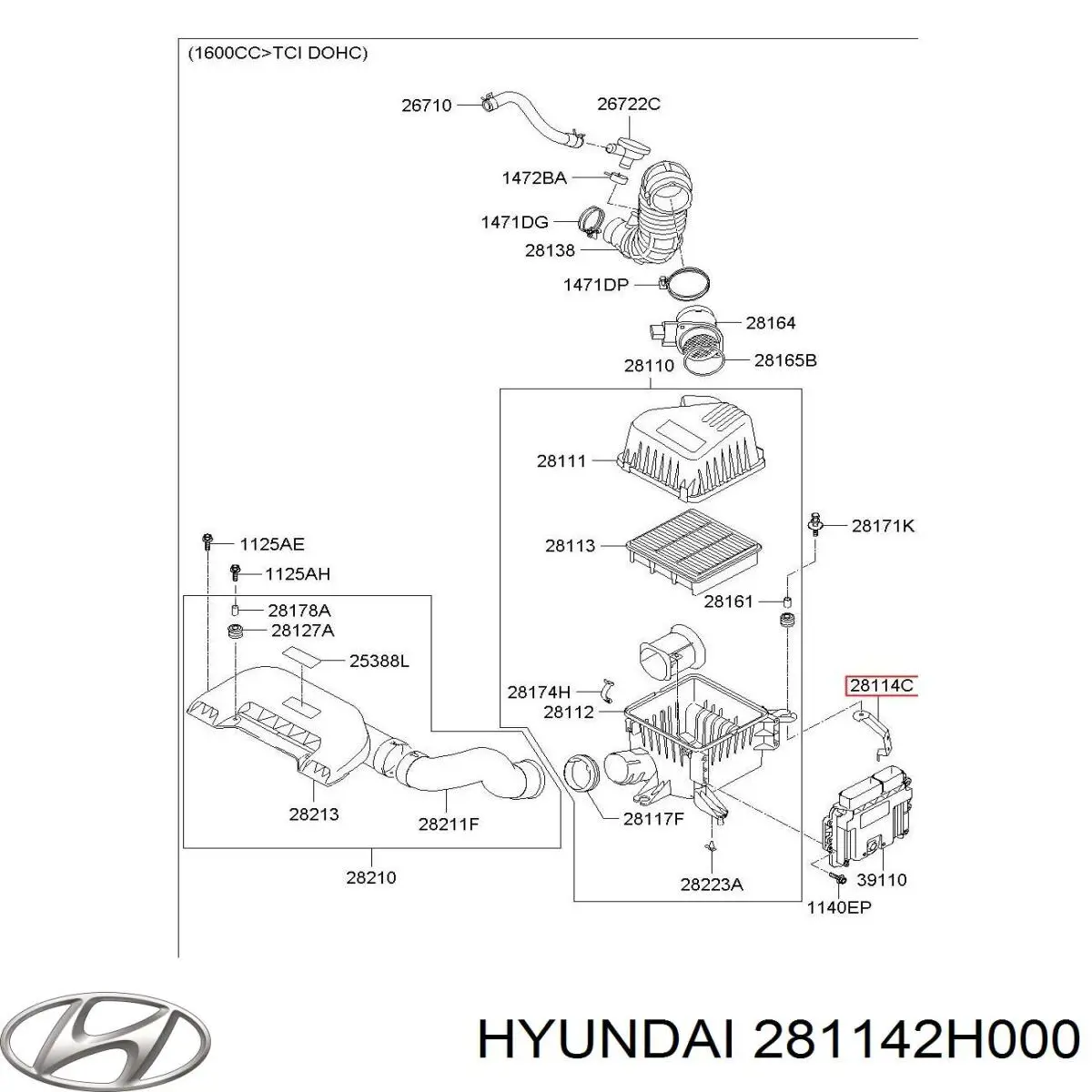  281142H000 Hyundai/Kia