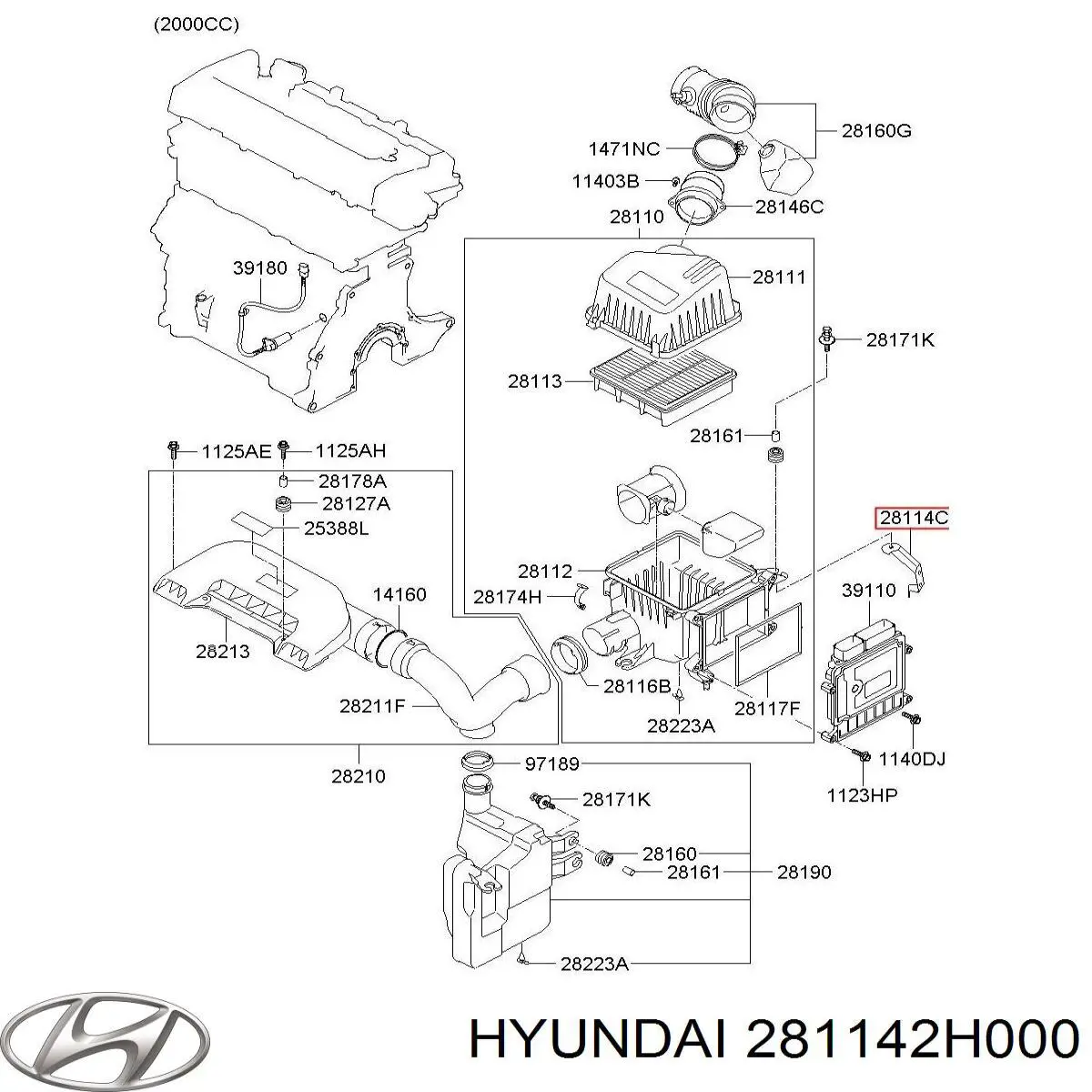 Купить 281142H000 Hyundai/Kia 