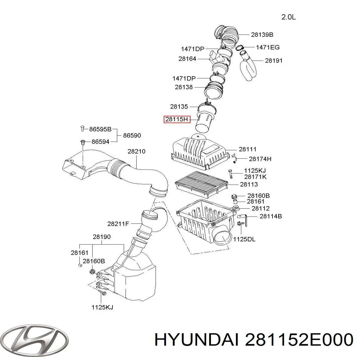  Hyundai/Kia 281152E000 цена, от 9.28 USD