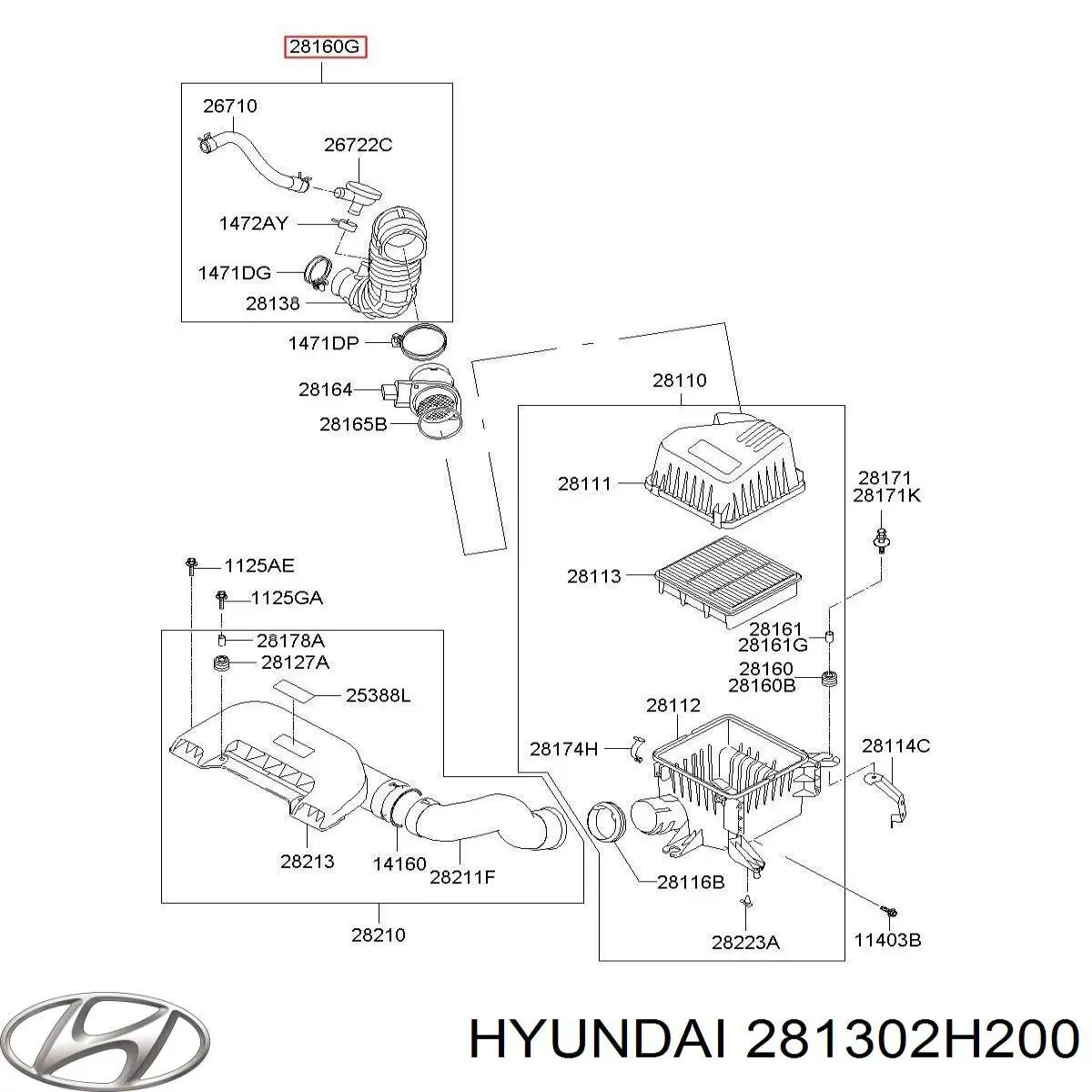  Hyundai/Kia 281302H200 цена, от 51.07 USD