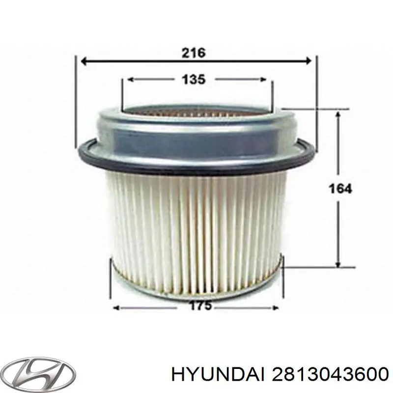 Элемент воздушного фильтра Hyundai/Kia 2813043600 цена, от 5.70 USD