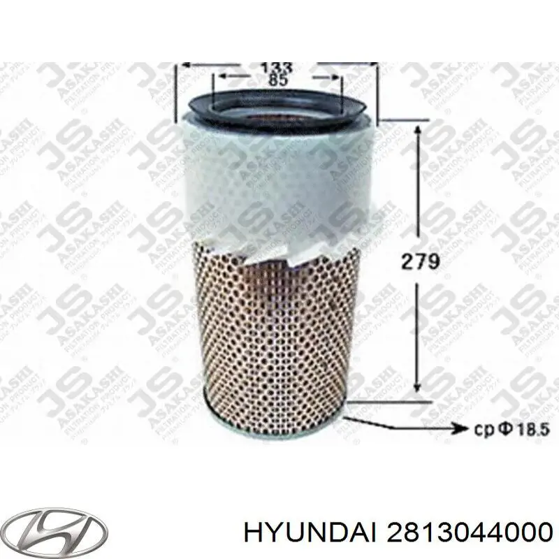 Купить 2813044000 Hyundai/Kia Автомобильный фильтр воздуха