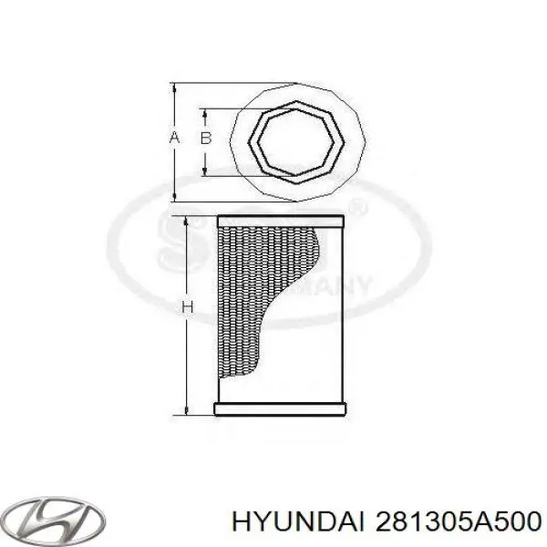 Элемент воздушного фильтра Hyundai/Kia 281305A500 цена, от 77.68 USD