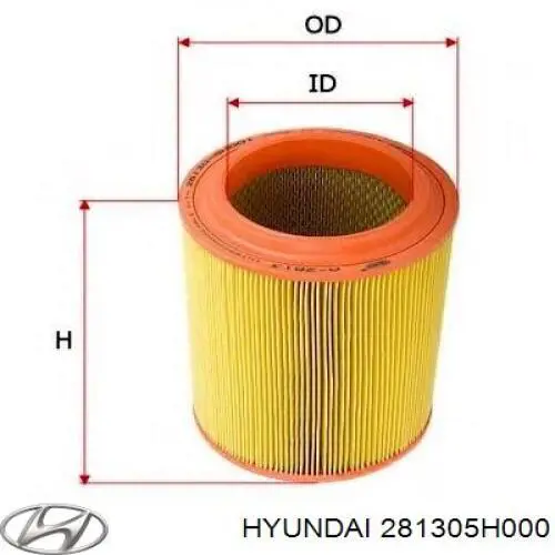 28130-5H000 Hyundai/Kia воздушный фильтр