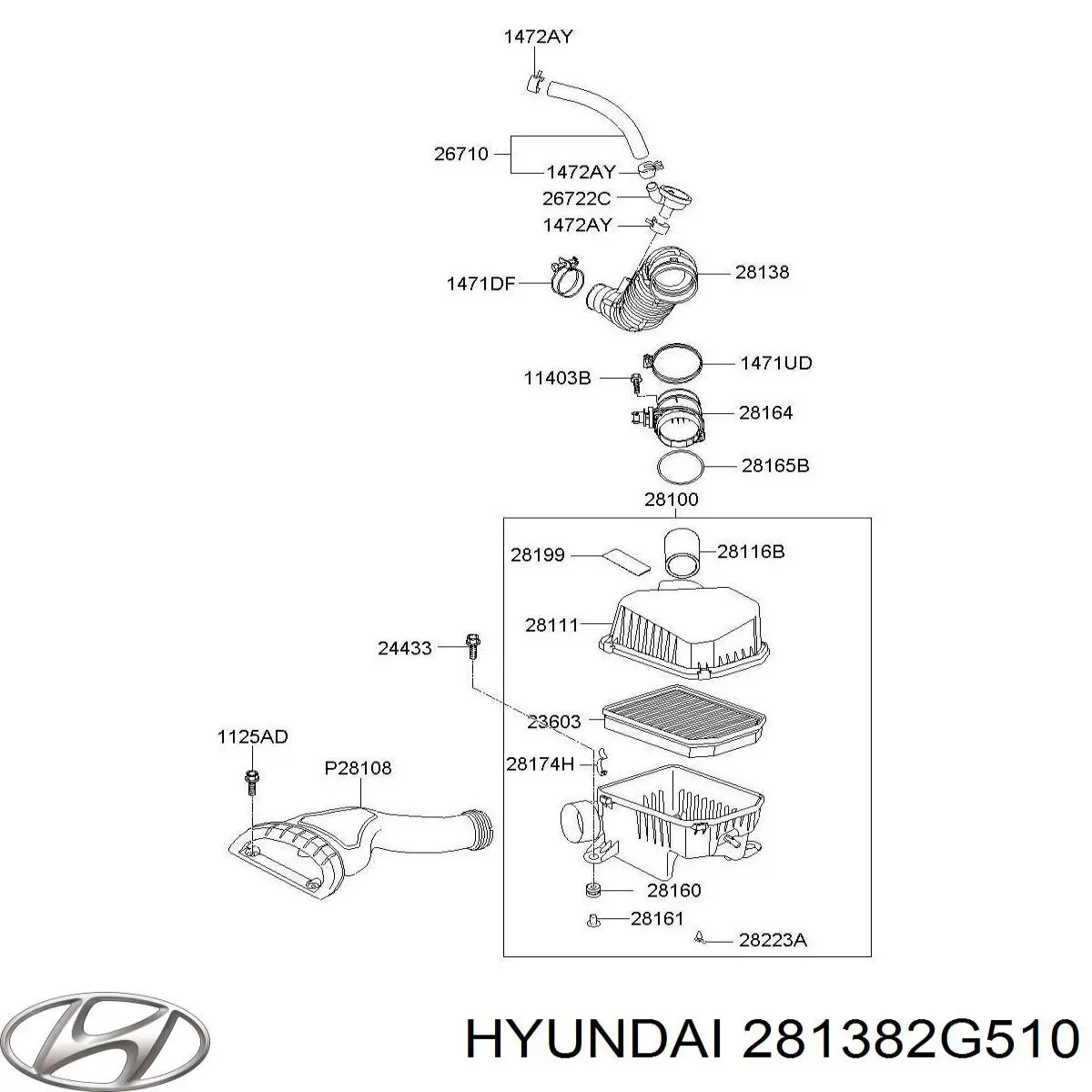  281382G510 Hyundai/Kia