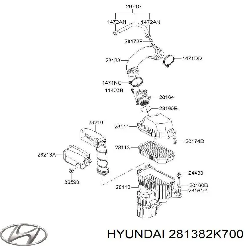  281382K700 Hyundai/Kia